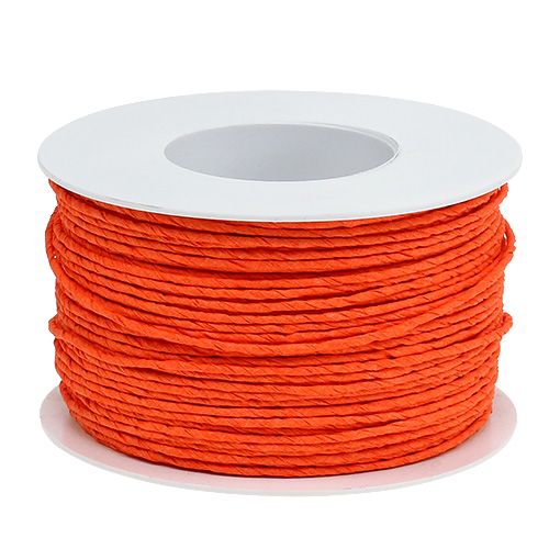 Product Paper cord wire wrapped Ø2mm 100m Orange