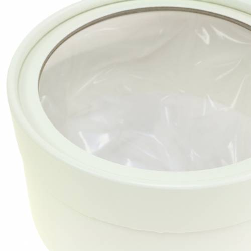 Floristik24 Flower box round cardboard cream Ø15.5/19cm set of 2