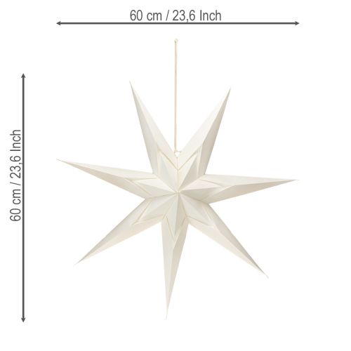 Product Decorative paper star for hanging, perfect for festive lighting