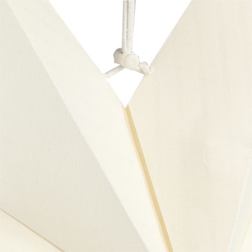 Product White paper star, 60cm, set of 2, Christmas decoration, light-up star