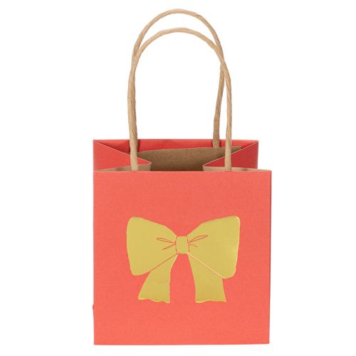 Gift bag paper with ribbon motif 12 cm 8pcs | Floristik24.ie