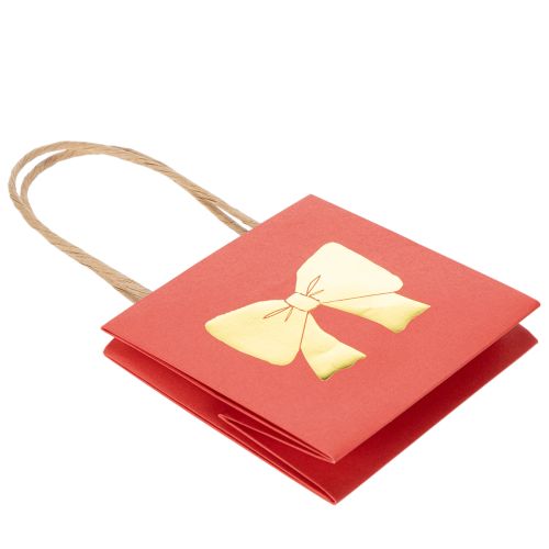 Gift bag paper with ribbon motif 12 cm 8pcs | Floristik24.ie