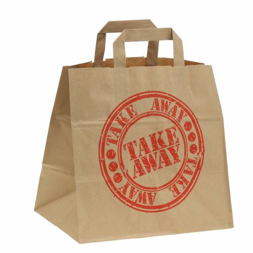 Product Paper bag take away 26cm x 17cm x 25cm 25pcs