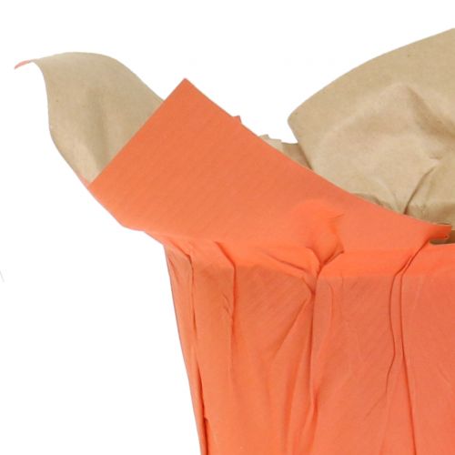 Floristik24 Paper pots green, orange, yellow Ø8cm 12pcs