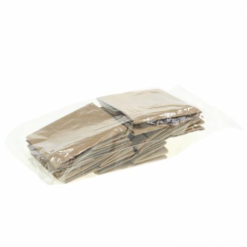 Floristik24 Paper bag flower pot planter natural 10.5cm 6pcs