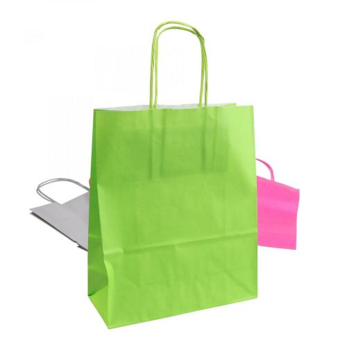 Paper bag gift bag paper colored 18×22×8cm 30p