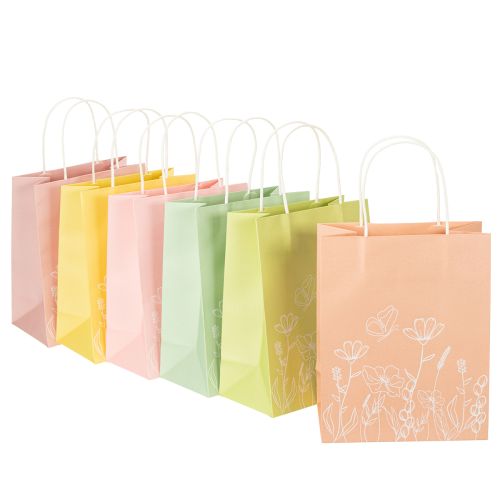 Paper gift bags for attractive and practical packaging, 20cm, 6 pieces