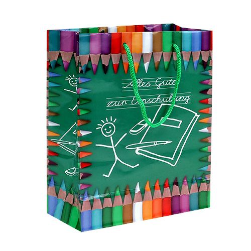 Floristik24.ie Paper bag back to school 18x23cm 1p57435