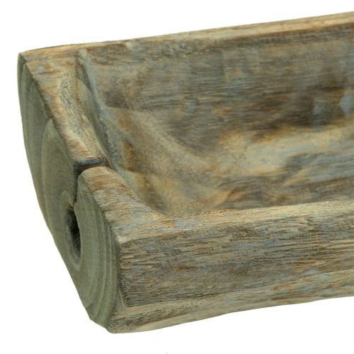 Floristik24 Decorative bowl Paulownia wood 37cm x 14cm H7cm