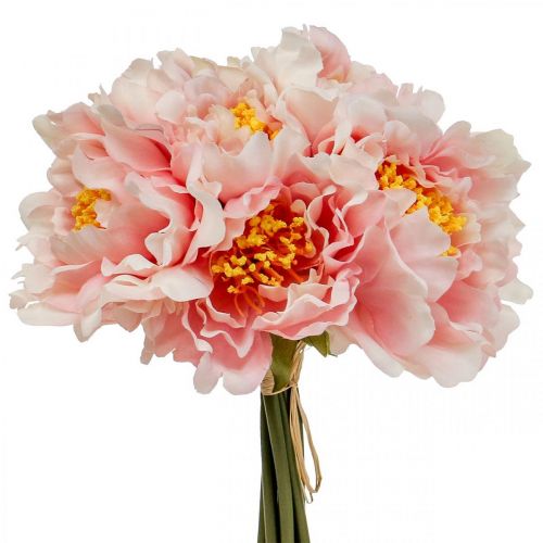 Paeonia Peony Artificial Flower Peonie Pink Ø6cm 28cm 7 pcs