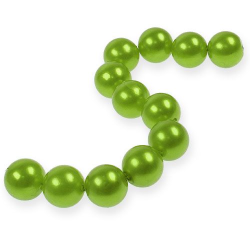 Floristik24 Deco beads Ø2cm apple green 12p