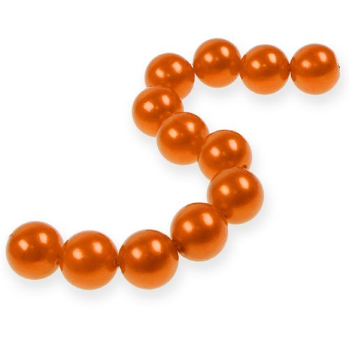 Deco beads Ø2cm orange 12p