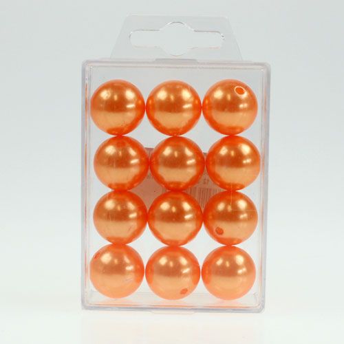 Product Decorative Beads Ø2cm Orange 12 pcs