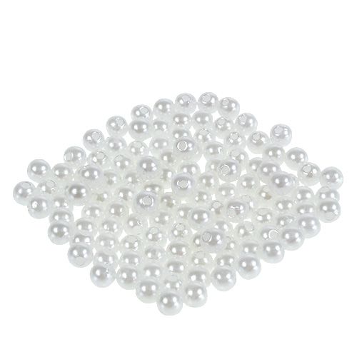 Floristik24 Pearls white Ø6mm 200g