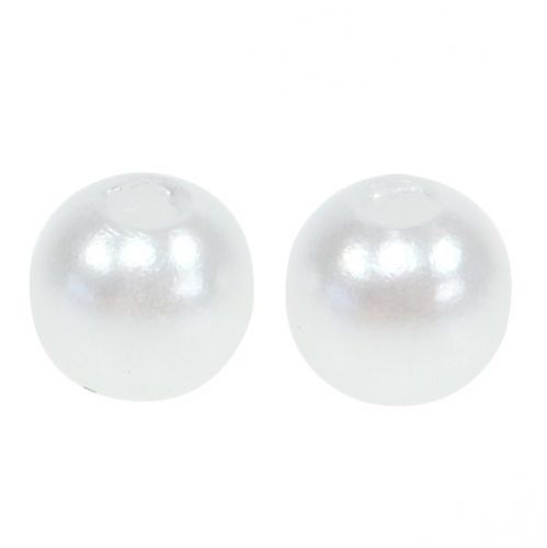 Floristik24 Pearls white Ø6mm 200g