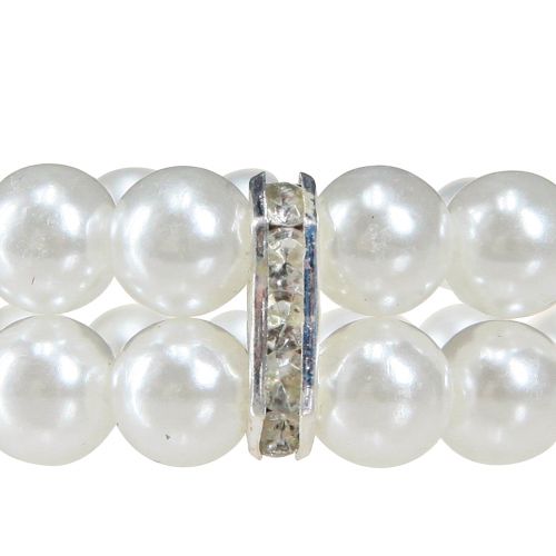 Product Pearl ribbon ivory decorative pearls Ø6cm