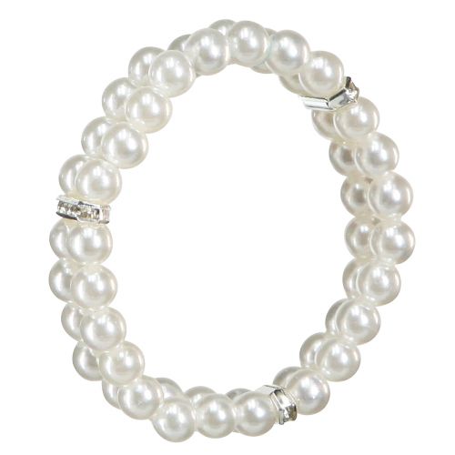 Product Pearl ribbon ivory decorative pearls Ø6cm