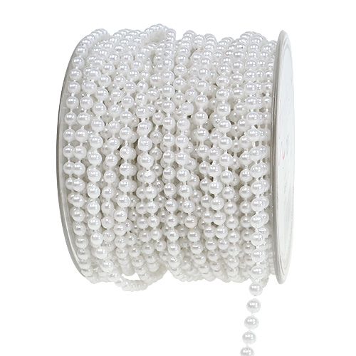 Product Pearl cord white Ø4mm 20m