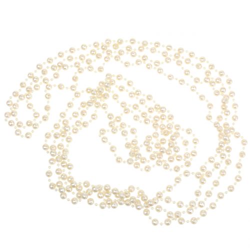 Floristik24 Pearl necklace cream 7m