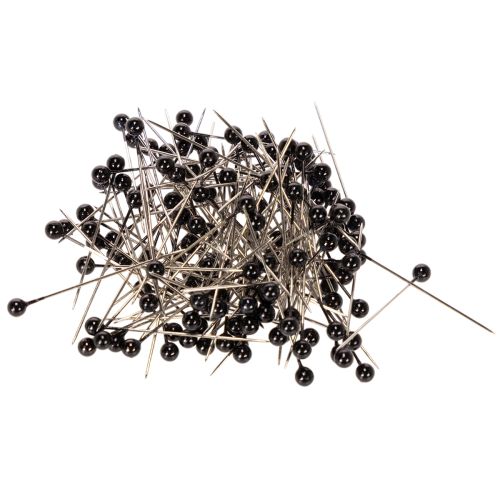 Black pearl-headed floristry pins, Ø4mm, 40mm, 150 pieces buy online | Floristik24.ie