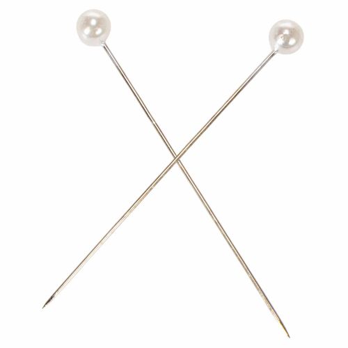 Pearl head pins Ø6mm 65mm White | Floristik24.ie