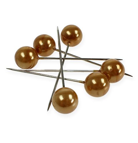 Pearl head pins gold Ø20mm 90mm