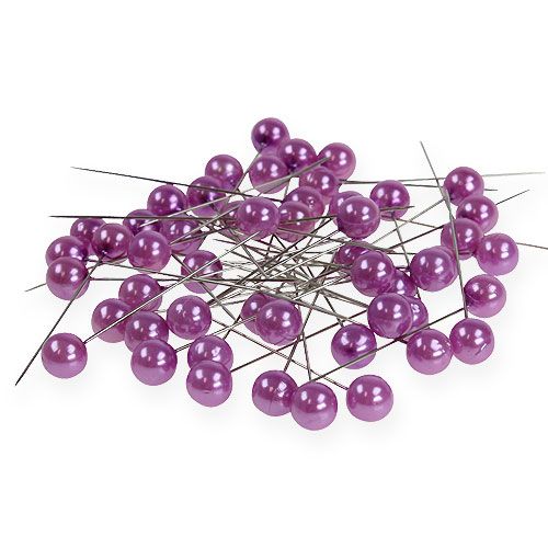 Product Beading pins purple Ø10mm 60mm