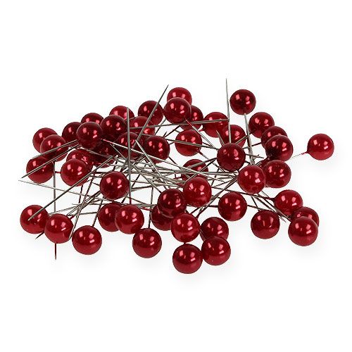 Floristik24 Beading pins red Ø10mm 60mm