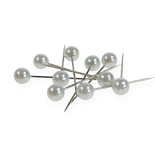Floristik24 Pearl Head Pins White Ø15mm 75mm