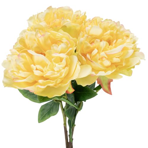 Product Artificial peony with large bloom for timeless floral interior design, 60cm, 3 pieces