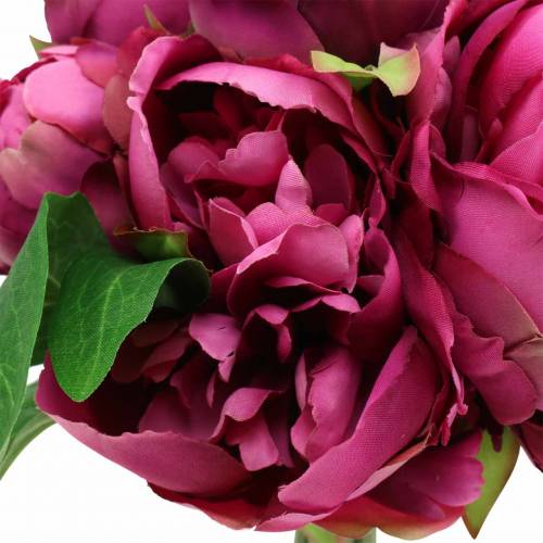 Product Artificial bouquet with peonies magenta purple Ø27cm 1pc