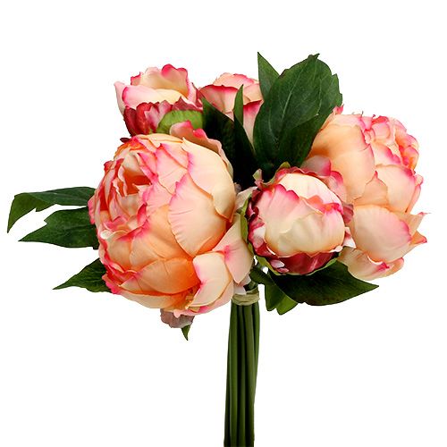 Floristik24 Peony bouquet peach 30cm