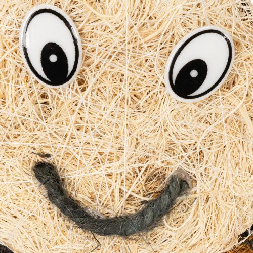 Product Bee figurine made from natural materials with a cute design for children's rooms, 24cm, 2 pieces