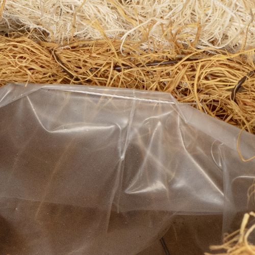 Product Bee figurine made from natural materials with a cute design for children's rooms, 24cm, 2 pieces