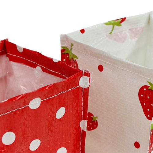 Floristik24 Plant box 10x10cm 8pcs. Red/White