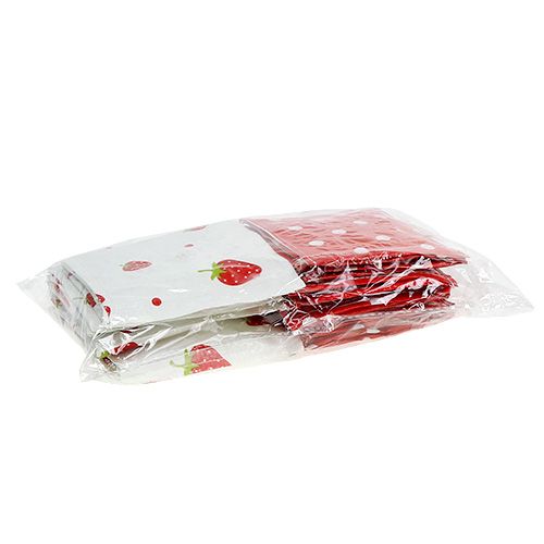 Floristik24 Plant box 10x10cm 8pcs. Red/White