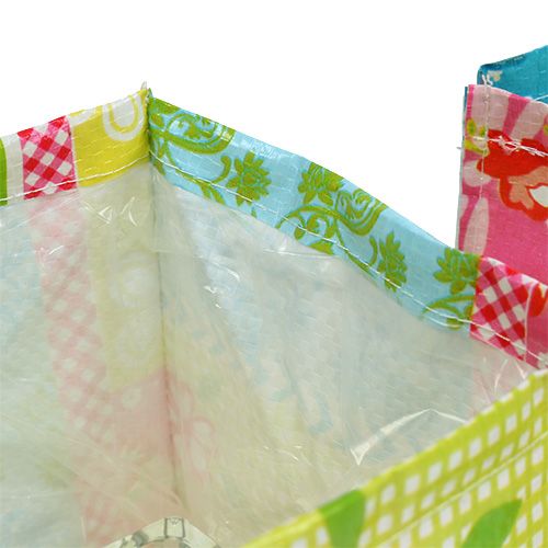 Floristik24 Plant box patchwork 12x12cm 6pcs