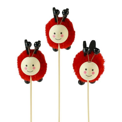 Product Plant Plug Ladybug Decoration Flower Plug 27.5cm 9 Pcs