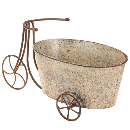 Product Planting bicycle flowerpot bicycle rust gray 34×16×18cm