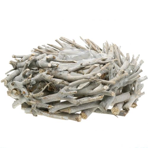 Floristik24 Planter wreath made of branches gray Ø42cm