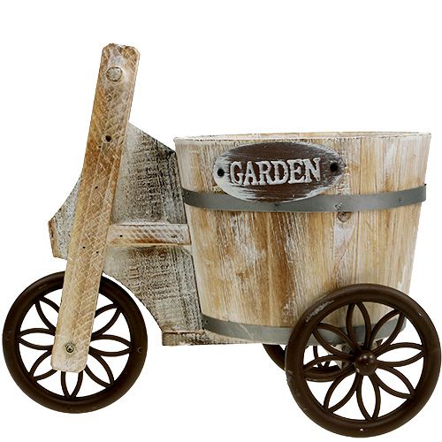 Floristik24 Planter tricycle white H25cm