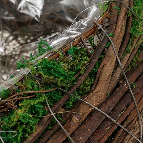 Floristik24 Planter Heart Vine Moss 21cm x 26cm H6cm