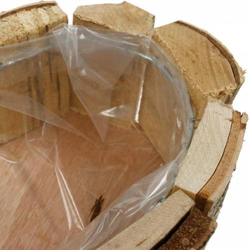 Product Planter, heart-shaped wooden bowl, birch wood planter, heart bowl 27 × 28cm