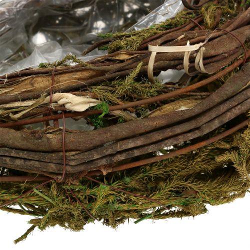 Floristik24 Planter made of vines and moss 35cm x 20cm