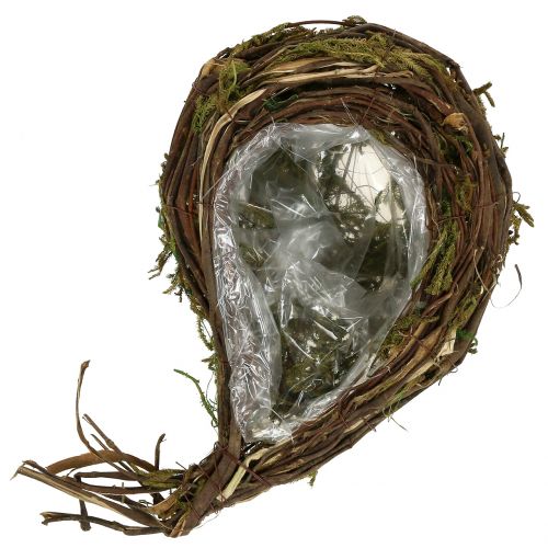 Floristik24 Planter made of vines and moss 35cm x 20cm