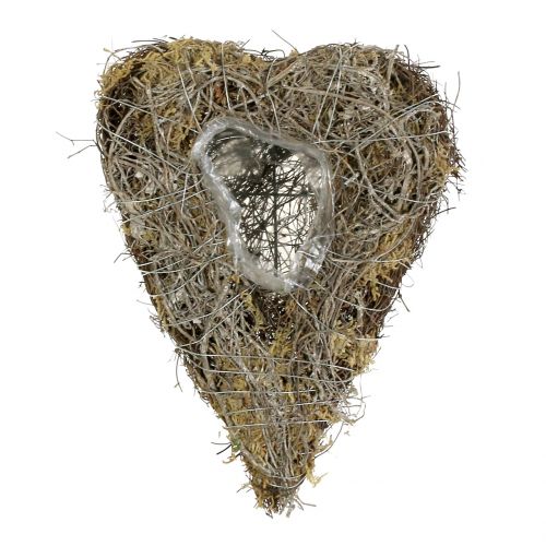 Floristik24 Plant heart made of vines and lichen nature 25cm x 19cm