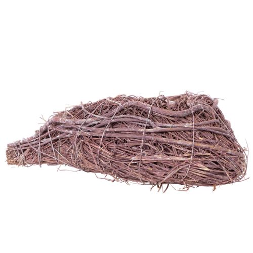 Decorative heart made of twigs with planting foil, 20cm, 2 pieces | Floristik24.ie