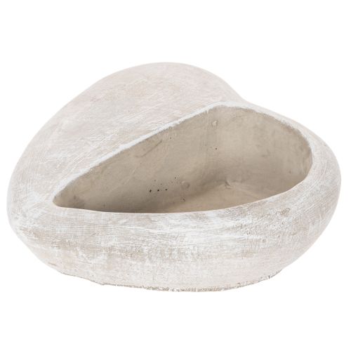 Heart-shaped planter, cast stone, decorative planter, 17cm | Floristik24.ie