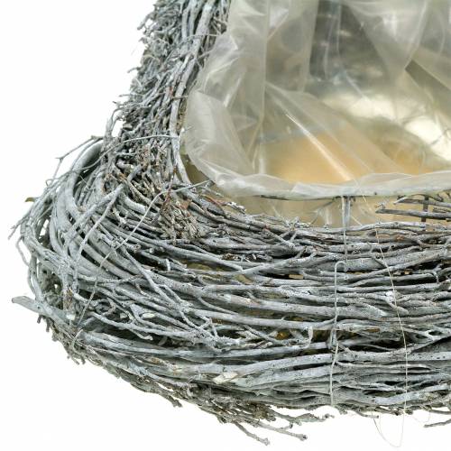 Floristik24 Plant heart branches washed white 40cm x 30cm