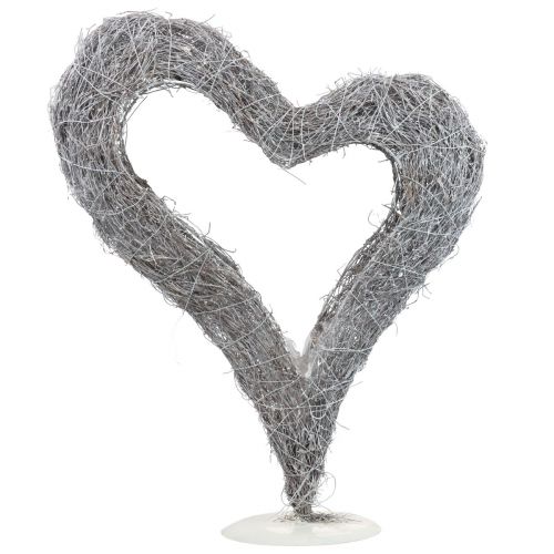 Floristik24 Plant Heart Standing Vine Heart White Table Decoration 36×9×48cm